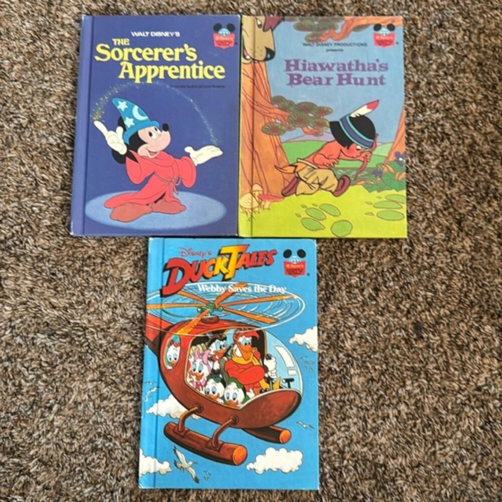 Vintage Disney Children's Books Collector's Wonderful World of Reading HC